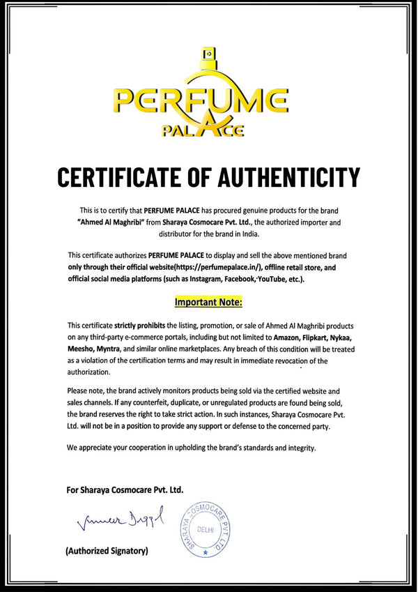 Ahmed Al Maghribi Blush Noire Extrait De Parfum 75ml For Woman